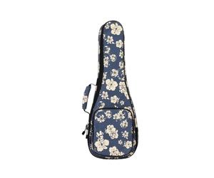 Étui pour banjo Sac à dos en coton épais baryton 21/23 pouces, sac for Ukulele, accessoires for Ukelele, étui souple, Design de personnalité(23 24inch flower)