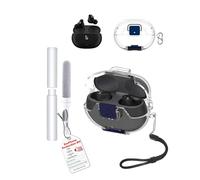 Étui pour Beats Studio Buds + Earbuds - toergy souple en TPU transparent - Imperméable - Résistant aux chocs - Protection contre les rayures - Facile à transporter - Avec cordon, porte-clés et kit de