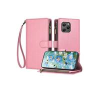 Etui pour Blackview BV5300 avec blocage RFID, porte-cartes de crédit, portefeuille en cuir à fermeture éclair avec dragonne et béquille, housse de