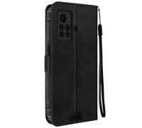 Coque et étui téléphone mobile Avizar Etui pour Blackview BV9200 Portefeuille Support Vidéo Dragonne incluse Noir