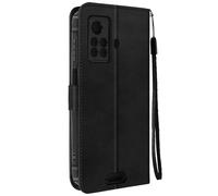 Coque et étui téléphone mobile Avizar Etui pour Blackview BV9200 Portefeuille Support Vidéo Dragonne incluse Noir
