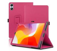 Étui pour Blackview Link 2 8.68 Pouces, Blackview Link 2 Coque Tablette, Housse de Protection avec Support Pliable, Porte-Crayon et Dragonne, Protection Totale. (Rouge)