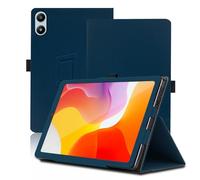 Étui pour Blackview Link 2 8.68 Pouces, Blackview Link 2 Coque Tablette, Housse de Protection avec Support Pliable, Porte-Crayon et Dragonne, Protection Totale. (Bleu)