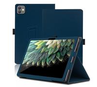 Étui pour Blackview Link 8 12.7 Pouces, Blackview Link 8 Coque Tablette, Housse de Protection avec Support Pliable, Porte-Crayon et Dragonne, Protection Totale. (Bleu)