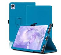 Étui pour Blackview Mega 1, Blackview Mega 1 Coque Tablette, Housse de Protection avec Support Pliable, Porte-Crayon et Dragonne, Protection Totale. (Bleu Clair)