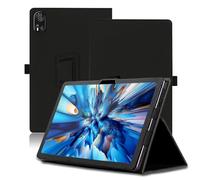 Étui pour Blackview Mega 8 13 Pouces, Blackview Mega 8 Coque Tablette, Housse de Protection avec Support Pliable, Porte-Crayon et Dragonne, Protection Totale. (Noir)