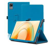 Étui pour Blackview Tab 60 Pro 10.1 Pouces, Blackview Tab 60 Pro Coque Tablette, Housse de Protection avec Support Pliable, Porte-Crayon et Dragonne, Protection Totale. (Bleu Clair)
