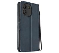Étui Pour Blackview Wave 6c Dragonne Clapet Support Portefeuille Bleu Nuit