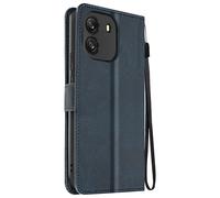 Étui pour Blackview Wave 6C Dragonne Clapet Support Portefeuille Bleu nuit