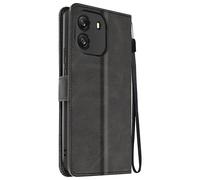 Étui Pour Blackview Wave 6c Dragonne Clapet Support Portefeuille Noir