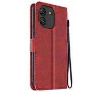 Étui Pour Blackview Wave 6c Dragonne Clapet Support Portefeuille Rouge