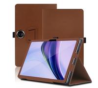 Étui pour Blackview Zeno 5 11 Pouces, Blackview Zeno 5 Coque Tablette, Housse de Protection avec Support Pliable, Porte-Crayon et Dragonne, Protection Totale. (Marron)