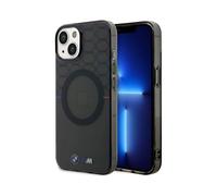 Étui pour BMW iPhone 14, Gris - Motif MagSafe