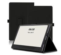 Étui pour Boox Note Air5 C 10.3 Pouces, Boox Note Air5 C Coque Tablette, Housse de Protection avec Support Pliable, Porte-Crayon et Dragonne, Protection Totale. (Noir)