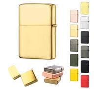 Étui pour Briquet Compatible avec Zippo,sans Insert Couvercle Métallique pour Briquet avec Zippo,Étanche au Vent et à l'eau Étui Métallique#12