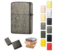 Étui pour Briquet Compatible avec Zippo,sans Insert Couvercle Métallique pour Briquet avec Zippo,Étanche au Vent et à l'eau Étui Métallique#11