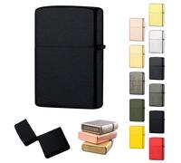 Étui pour Briquet Compatible avec Zippo,sans Insert Couvercle Métallique pour Briquet avec Zippo,Étanche au Vent et à l'eau Étui Métallique#4