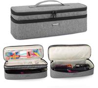 Étui Pour Brosse Seche Cheveux,Pochette De Voyage Pour Brosse Ovale,Sac De Rangement Pour Brosse Électriques Et Soufflante/Chauffante,Compatible Avec Steampod/Revlon,Gris