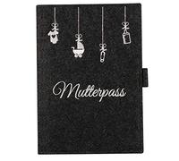 Étui pour carnet de maternité en feutre - Poche pour carnet de maternité - Organiseur avec de nombreuses poches pour échographie de maternité, carte de caisse d'hôpital | Cadeau pour les femmes