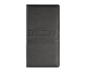 Étui pour carte grise et assurance - Organiseur de documents en cuir haut de gamme, boîte à gants, pochette de rangement pour documents de véhicule | Étui compact avec pochettes transparentes pour inf