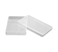 Étui pour cartes à jouer - Organise les jeux proprement, corps transparent transparent, longueur 9,4 cm + fermeture sécurisée, structure rigide en plastique PP - pour tours de magie et tisonnier de