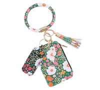Étui pour cartes à motif floral, petits portefeuilles à motif floral | Étui pour carte d'identité, étui fin pour cartes de crédit, petit porte-cartes, étui à clés polyvalent élégant pour pièces de