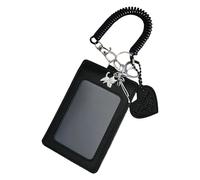 Étui pour cartes de crédit, cartes de crédit, photos, housses de protection pour cartes de bus avec porte-clés, jolis chats, porte-cartes de campus avec porte-clés, couverture de carte de crédit