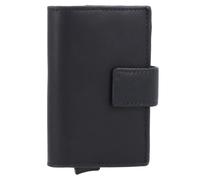 Étui pour cartes de crédit en cuir MAÎTRE - Bleu - 6.5 cm - Protection RFID
