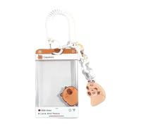 Étui pour cartes de dessin animé et cordon de serrage, étui de protection pour cartes d'identité avec bobine de badge rétractable et pochette à ressort