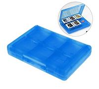 Etui pour Cartes de Jeu 28-en-1 Compatible 3DS / 3DS / DSi / DSi XL / DSi LL / DS / DS Lite Boîte de Rangement pour Cartouches de Jeu (Blue)