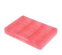 Etui pour cartes de jeu 28-en-1 Compatible 3DS / 3DS / DSi/DSi XL/DSi LL/DS/DS Lite Boîte de rangement pour cartouches de jeu (rose)