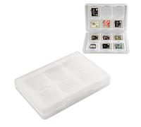 Étui pour cartes de jeu 3DS 28 en 1 compatible avec Nintendo New 3DS / New 3DS XL / 3DS / 3DS XL / DSi / DSi XL / DS / NEW 2DS / NEW 2DS XL / 2DS/ 2DS XL Boîte de rangement pour cartouches Blanc