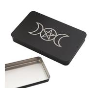 Étui pour cartes de tarot en fer | Accessoire de jeu de table, boîte de protection légère pour l'école, les voyages, l'intérieur et l'extérieur, les réunions de famille, les pique-niques