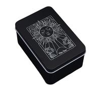 Étui pour cartes de tarot - Étui de protection portable, boîte de rangement pour conte de fortune, motif lune, soleil, organisateur de bijoux | Accessoire de maison pour cartes de tarot, cartes Oracle