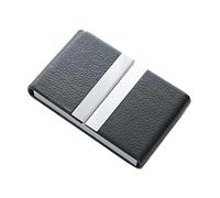 Étui pour Cartes de Visite Créateur de cartes de visite for hommes Créateur Classe de carte de visite en métal en acier inoxydable grande capacité Business Leather Card Card de carte de visite Porte-c