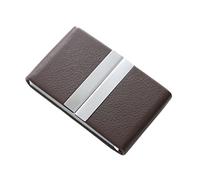 Étui pour Cartes de Visite Créateur de cartes de visite for hommes Créateur Classe de carte de visite en métal en acier inoxydable grande capacité Business Leather Card Card de carte de visite Porte-c