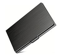 Étui pour Cartes de Visite, étui fin pour cartes de visite pour homme et femme, Étuis pour Cartes de Visite en Acier Inoxydable, pour Carte d'identité, Carte de Crédit, 9,3 x 5,8 x 0,8 cm