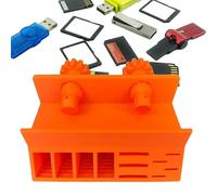 Étui pour cartes mémoire | Support sous moniteur pour cartes mémoire - Boîte de protection anti-rayures pour hôtel, restaurant, commerce, dortoir