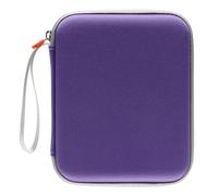 Étui pour cartes Yoto, 80 poches, 10 pochettes de rangement, classeur avec fermeture éclair, pour lecteur de mini cartes audio (violet)