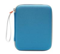 Étui pour cartes Yoto, 80 poches, 10 pochettes de rangement, classeur avec fermeture éclair, pour lecteur de mini cartes audio (bleu)