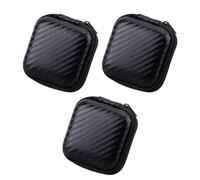 Étui pour Casque 3 Pièces, Mini Boîte De Rangement pour Casque, Étui De Protection pour Casque, Boîte De Rangement pour Casque À Coque Rigide, Boîte De Protection pour Casque Carrée
