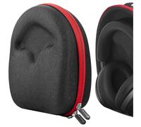 Étui pour casque audio Geekria Shield pour casques supra-auriculaires, coque rigide de rechange pour voyage avec rangement des câbles, compatible avec B&O H95, Soundcore Space One et plus (Gris foncé)