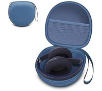 Étui pour casque d'écoute Beats/JBL/TOZO/BERIBES/KVIDIO sans fil Bluetooth avec suppression du bruit - Coque rigide de transport de voyage, bleu