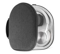 Étui pour Casque Geekria, Compatible avec Bang & Olufsen Beoplay HX, H100, H95, H9 3e génération, H9i, Beocom Portal, Coque Rigide de Remplacement avec Rangement câbles (Gris foncé)