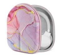 Étui pour Casque Geekria Nova Compatible avec JBL Tune 770NC/760NC/750NC/720BT, Live 770NC, Housse de Voyage Rigide de Remplacement avec Rangement pour câble (Pink Marble)