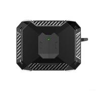 Étui pour casque JBL WAVE BEAM2 en fibre de carbone avec crochet de support ABS rigide sac de rangement de protection noir blanc rose vert bleu (noir)
