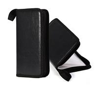 Étui pour CD, 2 pièces 80 disques Grande capacité, Support DVD Portable en Cuir PU, Portefeuille Portable, Organisateur de Rangement, classeur de Transport de Protection