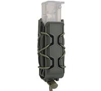 Étui pour Chargeur Simple Tactical G 17 19 M9 9 mm/.45 ACP avec Clip Molle et système de dégagement Rapide pour Porte-Chargeur Fastmag 9 mm (Green)