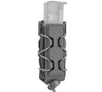 Étui pour Chargeur Simple Tactical G 17 19 M9 9 mm/.45 ACP avec Clip Molle et système de dégagement Rapide pour Porte-Chargeur Fastmag 9 mm (Grey)