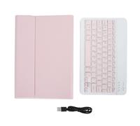 Étui pour clavier de tablette pour Xiaomi pour Redmi Pad SE 11 pouces 2023, étui pour tablette à Distance sans fil de 33 pieds avec clavier Bluetooth rose